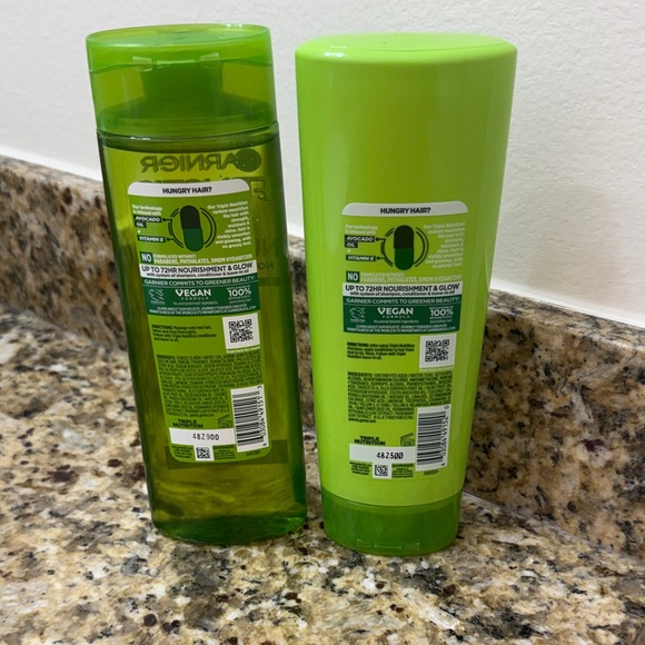 NWT Garnier Fructis Triple Nutrition Hair Care Set - shampoo conditioner - Picture 2 of 2